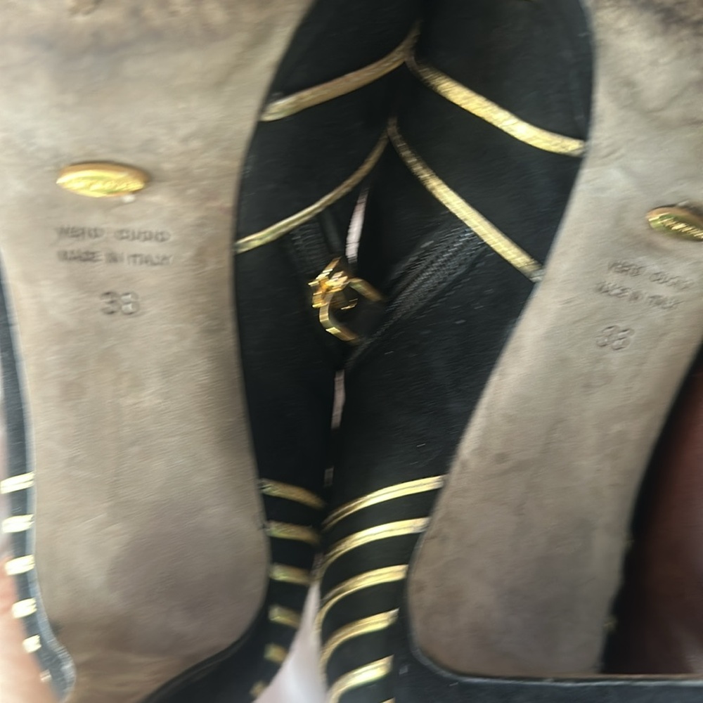 SERGIO ROSSI SUEDE ANKLE BOOTS - Picture 2 of 3